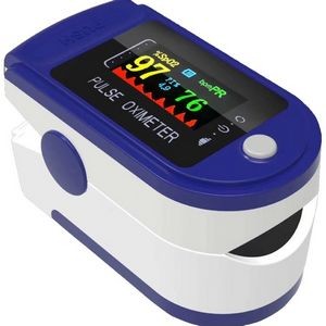 LED Fingertip Pulse Oximeter Blood Oxygen Saturation Monitor with Batteries