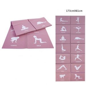 Folding Travel Exercise Mat Foldable Yoga Mat for All Types of Yoga Pilates and Floor Workouts