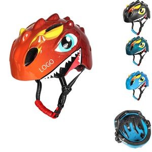 Kids 3D Cartoon Dinosaur Special Lightweight Bicycle Skating Helmet