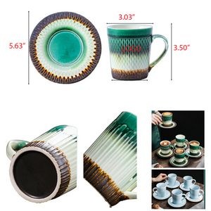 Special Ceramic Cup With Saucer Mugs Espresso Latte Cup For Specialty Coffee Drinks Cafe Mocha Tea H