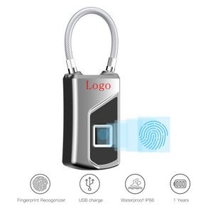 Fingerprint Padlock Ultra-Light One Touch Open Fingerprint Lock with USB Charging for School Lockers