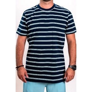 Seven Tides Surf Stripes Short Sleeve Crew Shirt