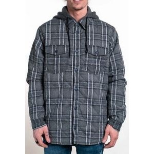 Seven Tides Cottonwood Quilted Soft Sherpa Lined Woven Plaid Flannel Shirt