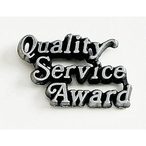 Quality Service Award Marken Design Cast Lapel Pin (Up to 1")