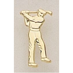 Male Golfer Marken Design Cast Lapel Pin (Up to 7/8