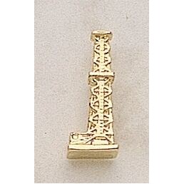 Oil Derrick Marken Design Cast Lapel Pin (Up to 3/4