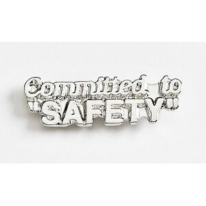 Committed to Safety Marken Design Cast Lapel Pin (Up to 1 1/4