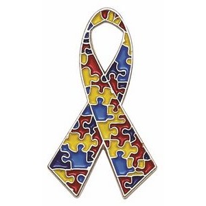 Autism Awareness Ribbon Lapel Pin