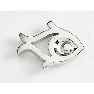 Fish Symbol Marken Design Cast Lapel Pin (Up to 3/4")