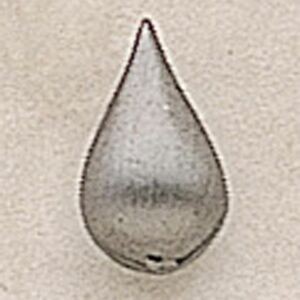 Water Drop Marken Design Cast Lapel Pin (Up to 3/4")