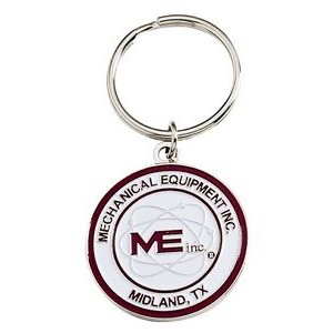 Economical Die Struck Iron Key Tag (1-3/4" x 2.5mm thick)