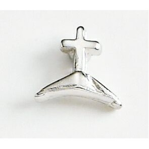 Cross On Roof Marken Design Cast Lapel Pin (Up to 5/8