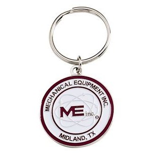 Economical Die Struck Iron Key Tag (1-3/4" x 3mm thick)