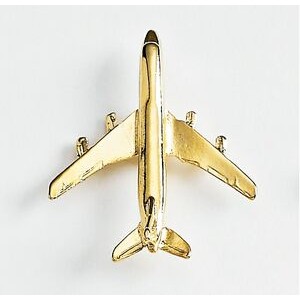 Airplane (DC-8) Marken Design Cast Lapel Pin (Up to 1 1/4")