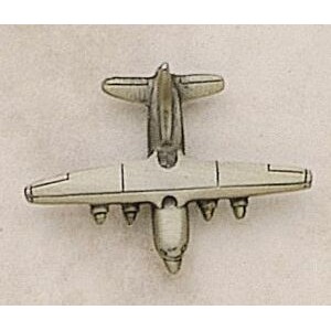 Airplane (C-47 Transport) Marken Design Cast Lapel Pin (Up to 1 1/4")