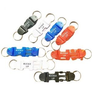 Plastic Buckle-Up Key Ring