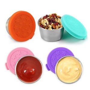 Stainless Steel Sauce Cup With Silicone Lid
