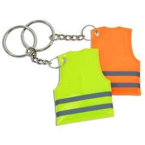 Reflective Safety Vest Key Chain