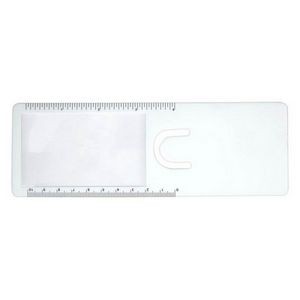 3X PVC Bookmark Magnifier Ruler