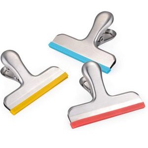 Silicone Covered Stainless Steel Chip Bag Clips