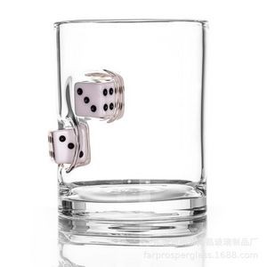 Stuck in Beer Embedded Dice Pint Glass