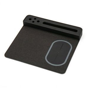 Wireless Charging Mouse Pad w/Pen Holder