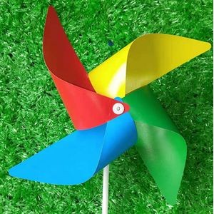 Four-Bladed Plastic Pinwheel with Handle