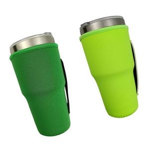 Reusable Neoprene Cup Sleeve With Handle