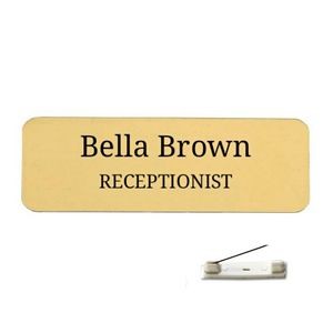 Plastic Name Badges Engraved Personalization 1"x3"