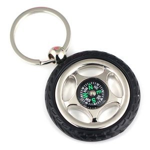 Tire Compass Keychain