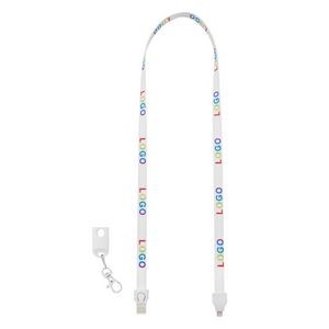 2 in 1 USB Charging Cable Lanyard