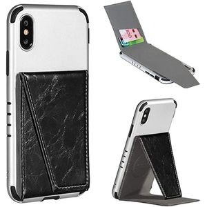Cell Phone Leather Card Holder With Stand