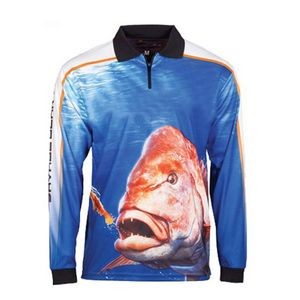 Long Sleeve UV Protection Zipper Fishing Shirt