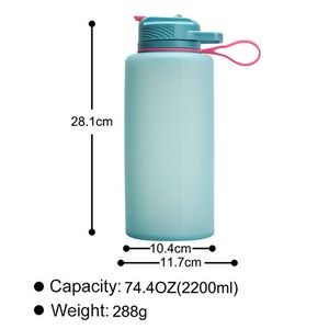 Foldable 74oz Water Bottle