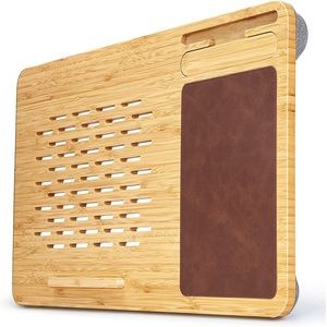 Bamboo Laptop Desk with Mouse Pad