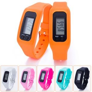 Silicone Pedometer Fitness Watch