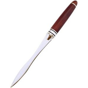 Stainless Steel Letter Opener with Wood Handle