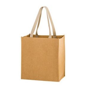 Washable Kraft Paper Grocery Tote Bag (12