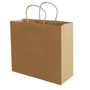 Natural Carry Out Large Kraft Paper Bag