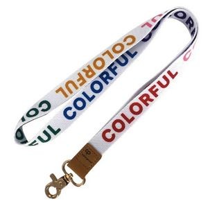 35" L Various Full Color Super thick Polyester Lanyard