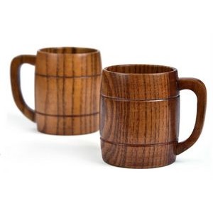 11oz Old School Wooden Mug