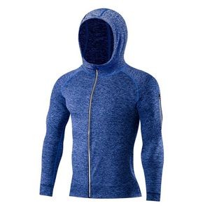 Full Zip Quick-Dry Hooded Sports Fleece Jacket