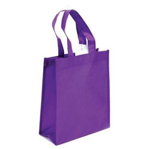 Cotton Canvas Purple Tote Bag