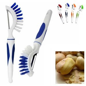 Stainless Steel Peeler with Brush
