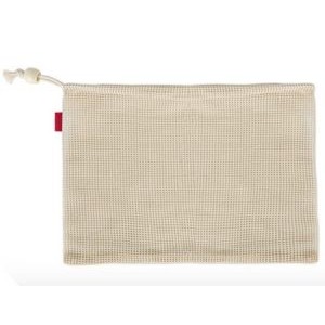 Storage Organic Cotton Mesh Drawstring Bag