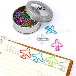 Airplane Paper Clips w/Tin Box