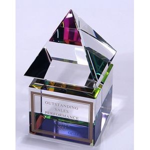 Pyramid Shaped Crystal Award
