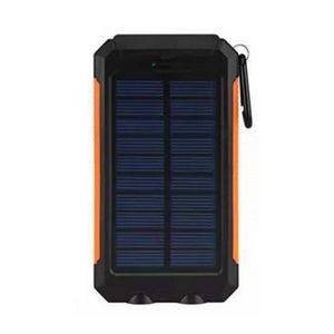 Portable Wireless Solar Charger 10,000 mAh Power Bank With Carabiner