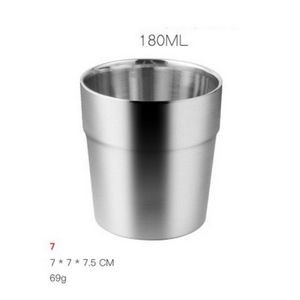 6 Oz. Stainless Steel Insulated Vacuum Coffee Cup Tumbler