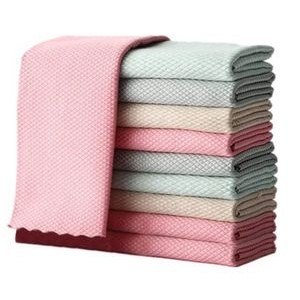 Fish Scale Pattern Microfiber Cleaning Cloth